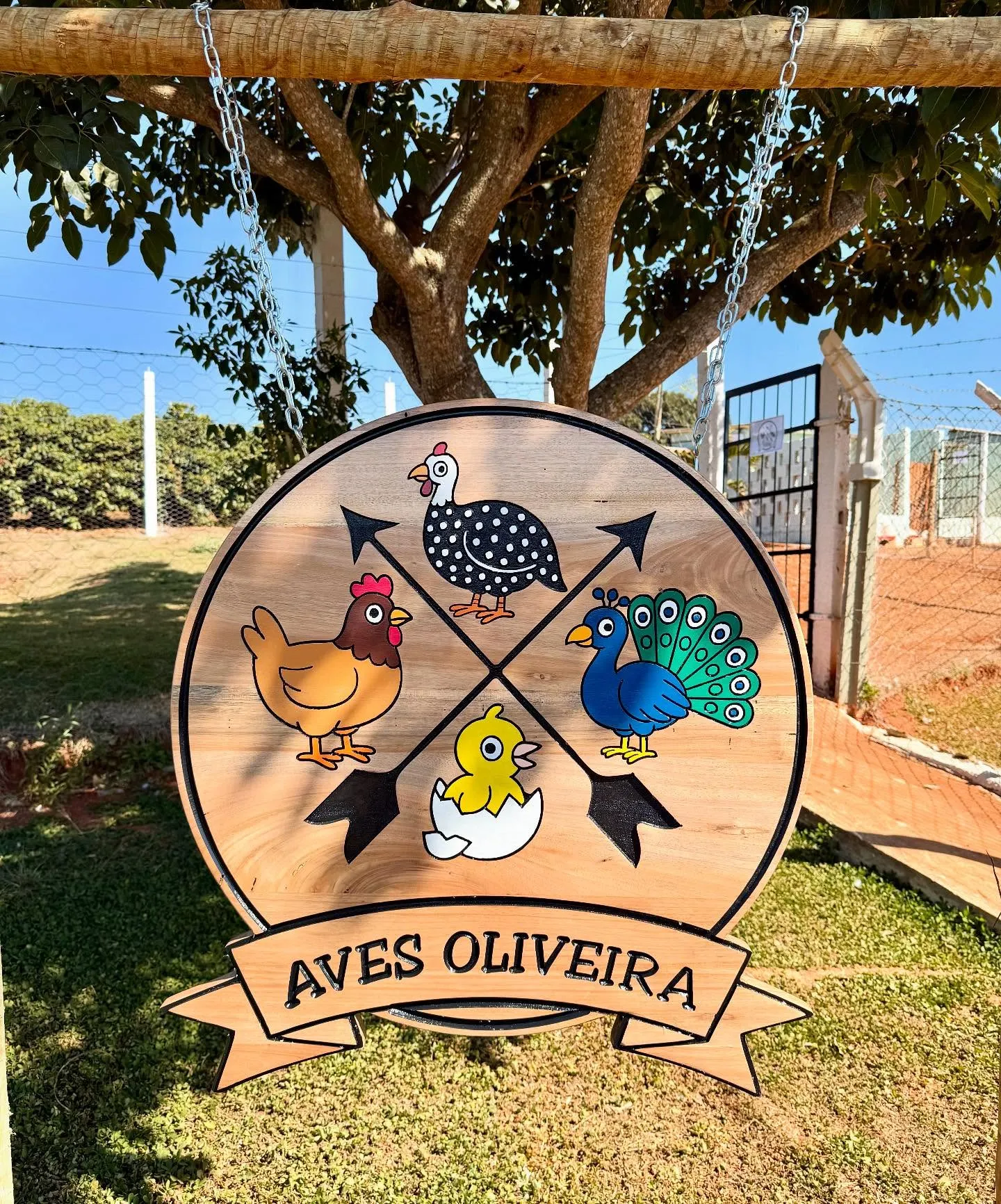 Placa da Fazenda Aves Oliveira